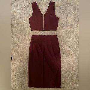 Maroon 2 piece